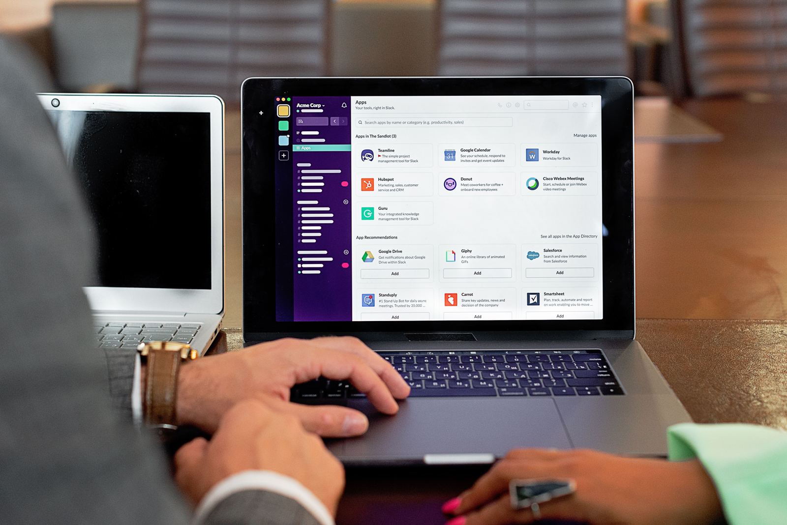 Property management on a laptop